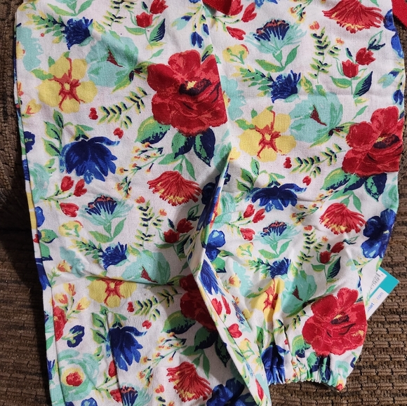 Pioneer Woman Reusable Bag Saver Chicken Rooster Floral Patchwork Design 2 Lot - Picture 7 of 8